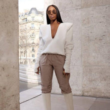 Load image into Gallery viewer, Deep V-neck Sweatshirt
