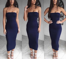 Load image into Gallery viewer, Strapless Bodycon Dress

