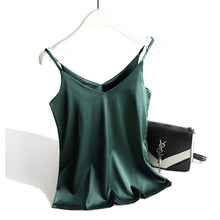 Load image into Gallery viewer, Spaghetti Strap Silk Tank Top/Camisole
