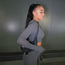 Load image into Gallery viewer, Crop Top &amp; Matching Leggings Set
