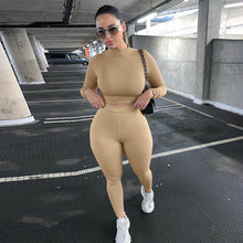 Load image into Gallery viewer, Crop Top &amp; Matching Leggings Set
