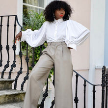 Load image into Gallery viewer, Backless Lantern Sleeve Blouse
